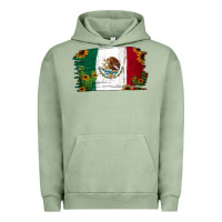 Pigment Oil Green cactus sunflower mexican flag Urban Hoodie - Jasminsmagicworld