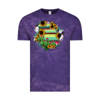 Cloud Purple Chihuahua State Of Mexico Map Vintage Tee - RanaPortraitStore