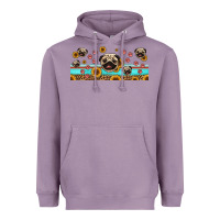 Lavender western pug dogs Heavyweight Hoodie - Jasminsmagicworld