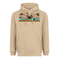 Mushroom western pug dogs Heavyweight Hoodie - Jasminsmagicworld