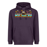 Plum western pug dogs Heavyweight Hoodie - Jasminsmagicworld