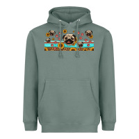 Sage western pug dogs Heavyweight Hoodie - Jasminsmagicworld