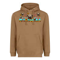 Toasted Coconut western pug dogs Heavyweight Hoodie - Jasminsmagicworld