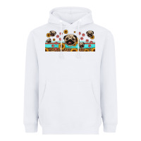 White western pug dogs Heavyweight Hoodie - Jasminsmagicworld
