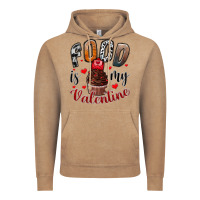 Vintage Coffee Food İs My Valentine Vintage Hoodie - SublimationCraftShop