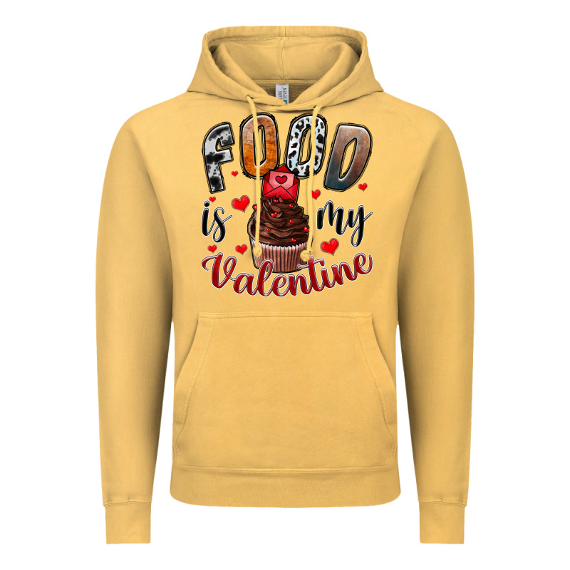 Food İs My Valentine Vintage Hoodie by SublimationCraftShop | Teevron