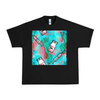 Black Nurse Gloves Seamless Pattern Urban Heavy Tee - BundleAndBundleShop