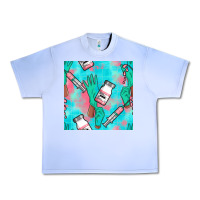 Grape Ice Nurse Gloves Seamless Pattern Urban Heavy Tee - BundleAndBundleShop