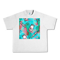 Lunar Rock Nurse Gloves Seamless Pattern Urban Heavy Tee - BundleAndBundleShop