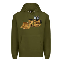 Army Green bulldozer Premium Hoodie - Artiststas
