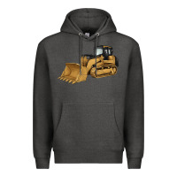 Charcoal Heather bulldozer Premium Hoodie - Artiststas