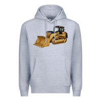 Heather Grey bulldozer Premium Hoodie - Artiststas