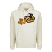 Oatmeal Heather bulldozer Premium Hoodie - Artiststas