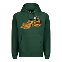 Sports Green bulldozer Premium Hoodie - Artiststas