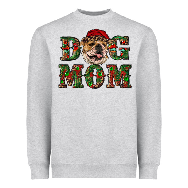 Christmas English Bulldog Mom Heavyweight Sweatshirt by RanaPortraitStore | Teevron