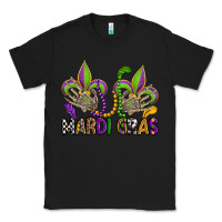 Black mardi gras skeleton hands  fleur de lis Classic Tee - OliviaCreatesArt