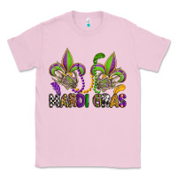 Bubblegum Pink mardi gras skeleton hands  fleur de lis Classic Tee - OliviaCreatesArt