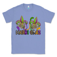 Colony Blue mardi gras skeleton hands  fleur de lis Classic Tee - OliviaCreatesArt