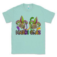 Seafoam mardi gras skeleton hands  fleur de lis Classic Tee - OliviaCreatesArt