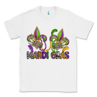 White mardi gras skeleton hands  fleur de lis Classic Tee - OliviaCreatesArt