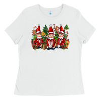 White Christmas Elfs Ladies Tee - FaDigitalArtStudio