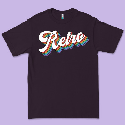 Retro Colorful Premium Tee Designed By Chombo