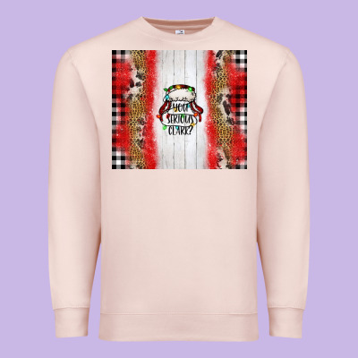 Western You Serious Clark Premium Sweatshirt Designed By Jasminsmagicworld