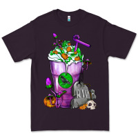 Halloween Cold Drink Frappe With Tombstone Premium Tee | Teevron