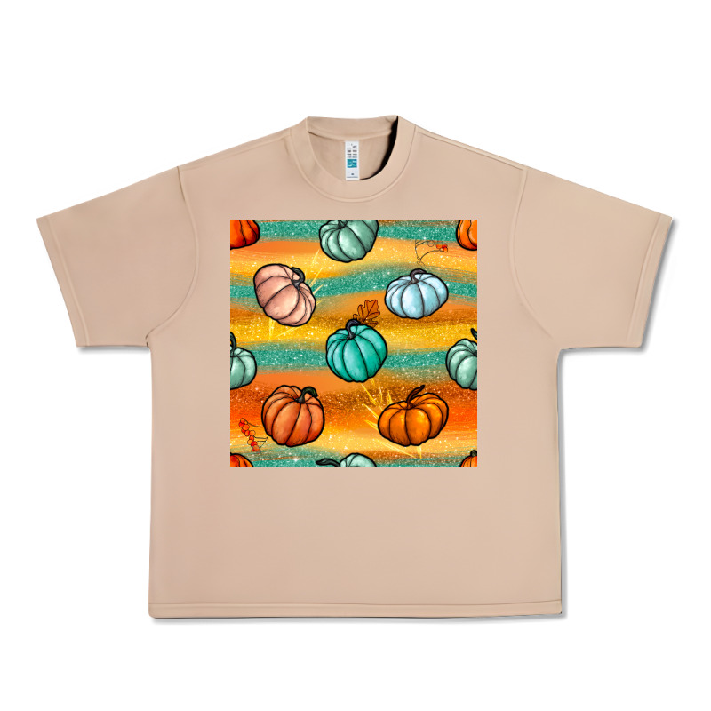 Pumpkin And Glitter Seamless Pattern Urban Heavy Tee by BundleAndBundleShop | Teevron