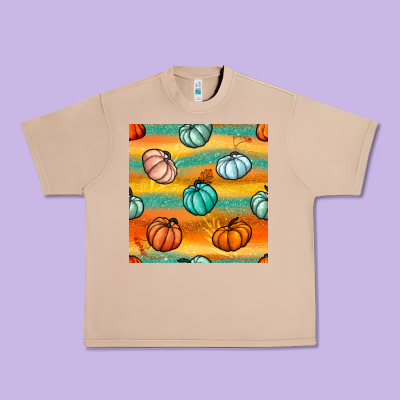 Pumpkin And Glitter Seamless Pattern Urban Heavy Tee Designed By Bundleandbundleshop