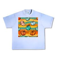 Grape Ice Pumpkin And Glitter Seamless Pattern Urban Heavy Tee - BundleAndBundleShop