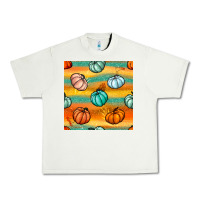 Pistachio Pumpkin And Glitter Seamless Pattern Urban Heavy Tee - BundleAndBundleShop