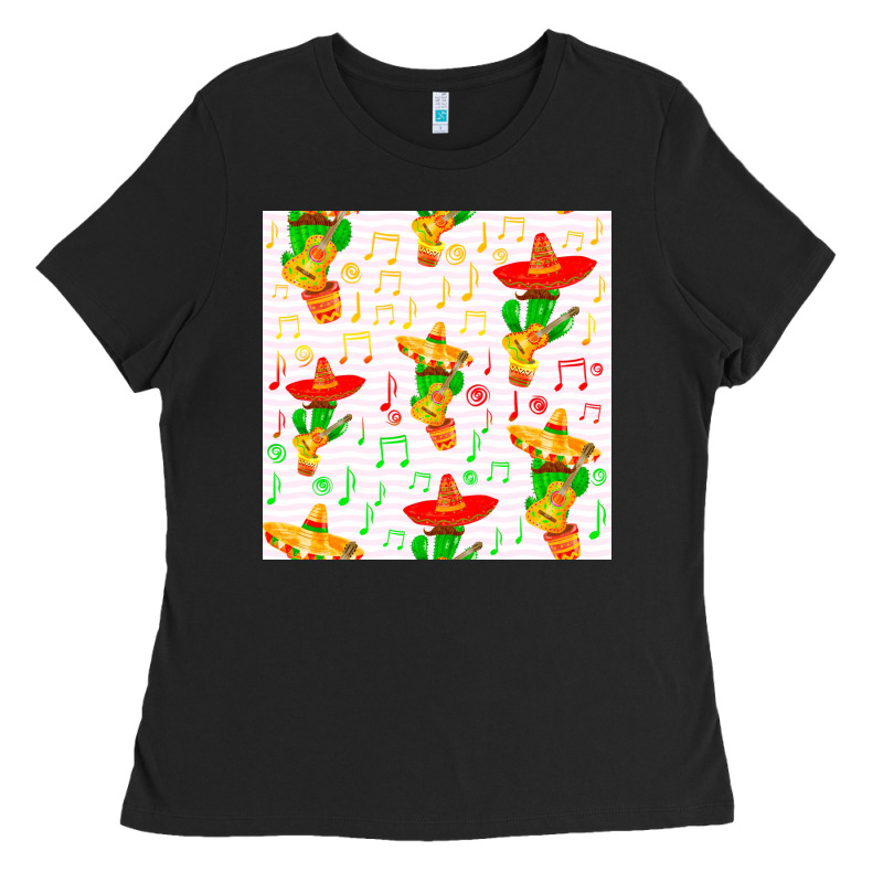 Mexico Seamless Pattern Ladies Tee by FaDigitalArtStudio | Teevron