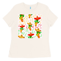 Bone mexico seamless pattern Ladies Tee - FaDigitalArtStudio