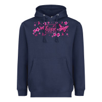 Navy hope breast cancer butterfly Heavyweight Hoodie - Jasminsmagicworld