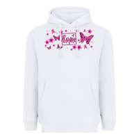 White hope breast cancer butterfly Heavyweight Hoodie - Jasminsmagicworld