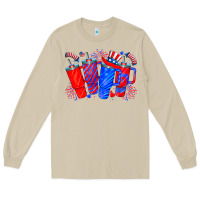 Mushroom american obsessive cup Long Sleeve Tee - CowhideDigitalArt