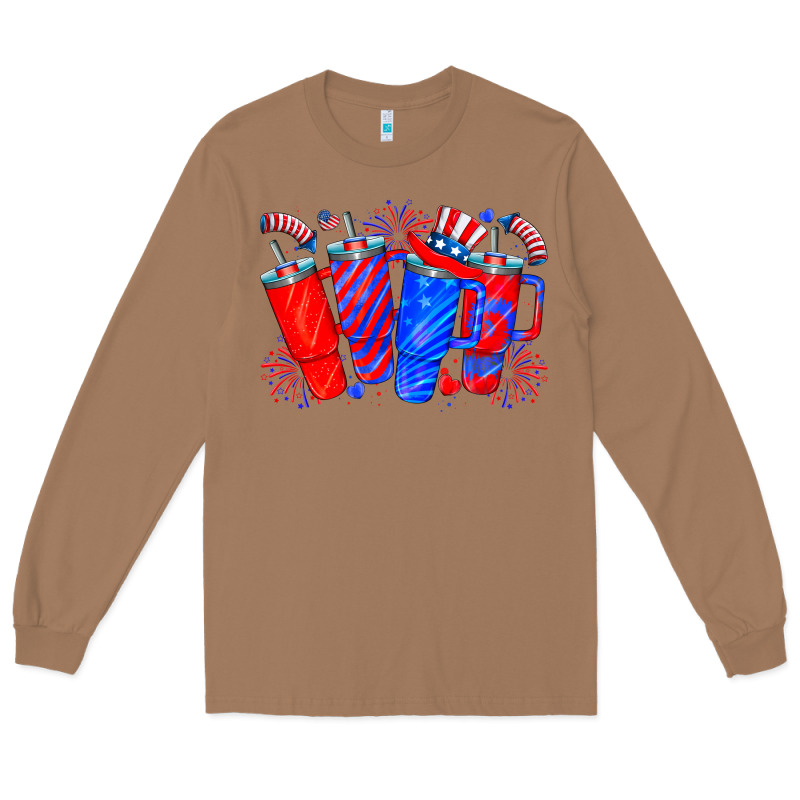 American Obsessive Cup Long Sleeve Tee by CowhideDigitalArt | Teevron