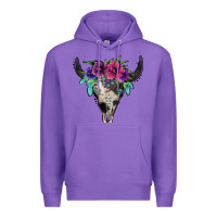 Purple cowhide bull skull Premium Hoodie - Jasminsmagicworld