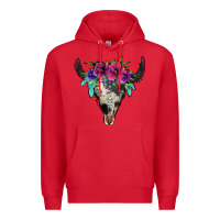 Red cowhide bull skull Premium Hoodie - Jasminsmagicworld