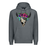 Rock cowhide bull skull Premium Hoodie - Jasminsmagicworld