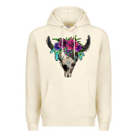 Sandshell cowhide bull skull Premium Hoodie - Jasminsmagicworld