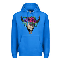 True Royal cowhide bull skull Premium Hoodie - Jasminsmagicworld
