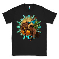 Black gemstone cowboy Classic Tee - OliviaCreatesArt