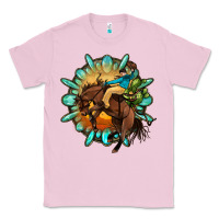 Bubblegum Pink gemstone cowboy Classic Tee - OliviaCreatesArt