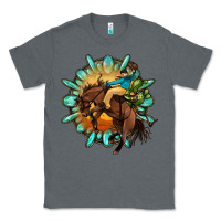 Charcoal Heather gemstone cowboy Classic Tee - OliviaCreatesArt
