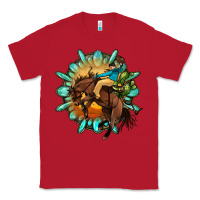 Red gemstone cowboy Classic Tee - OliviaCreatesArt