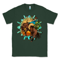 Sports Green gemstone cowboy Classic Tee - OliviaCreatesArt