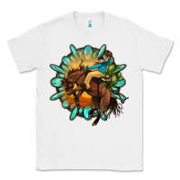 White gemstone cowboy Classic Tee - OliviaCreatesArt