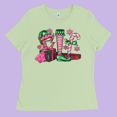 Elf Ladies Tee Designed By Fadigitalartstudio